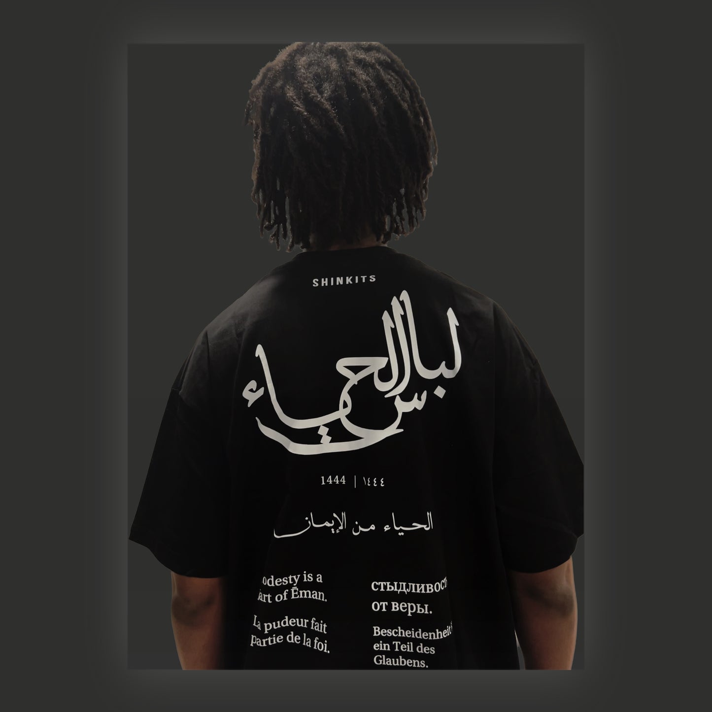 Black Haya Half Sleeve Shirt