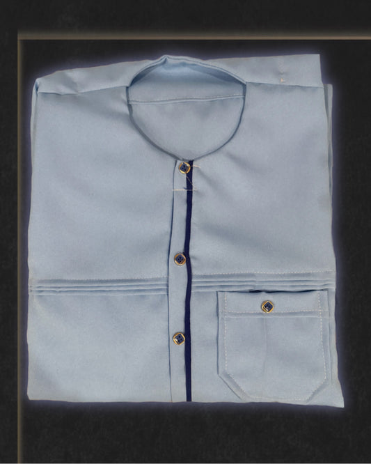 Slate Blue West African 2 Piece
